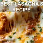 THE BEST LASAGNA SOUP RECIPE centered hero view, clean and uncluttered
