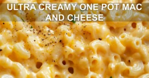 Ultra Creamy One Pot Mac and Cheese: Best Recipe Ever ULTRA CREAMY ONE POT MAC AND CHEESE centered hero view, clean and uncluttered