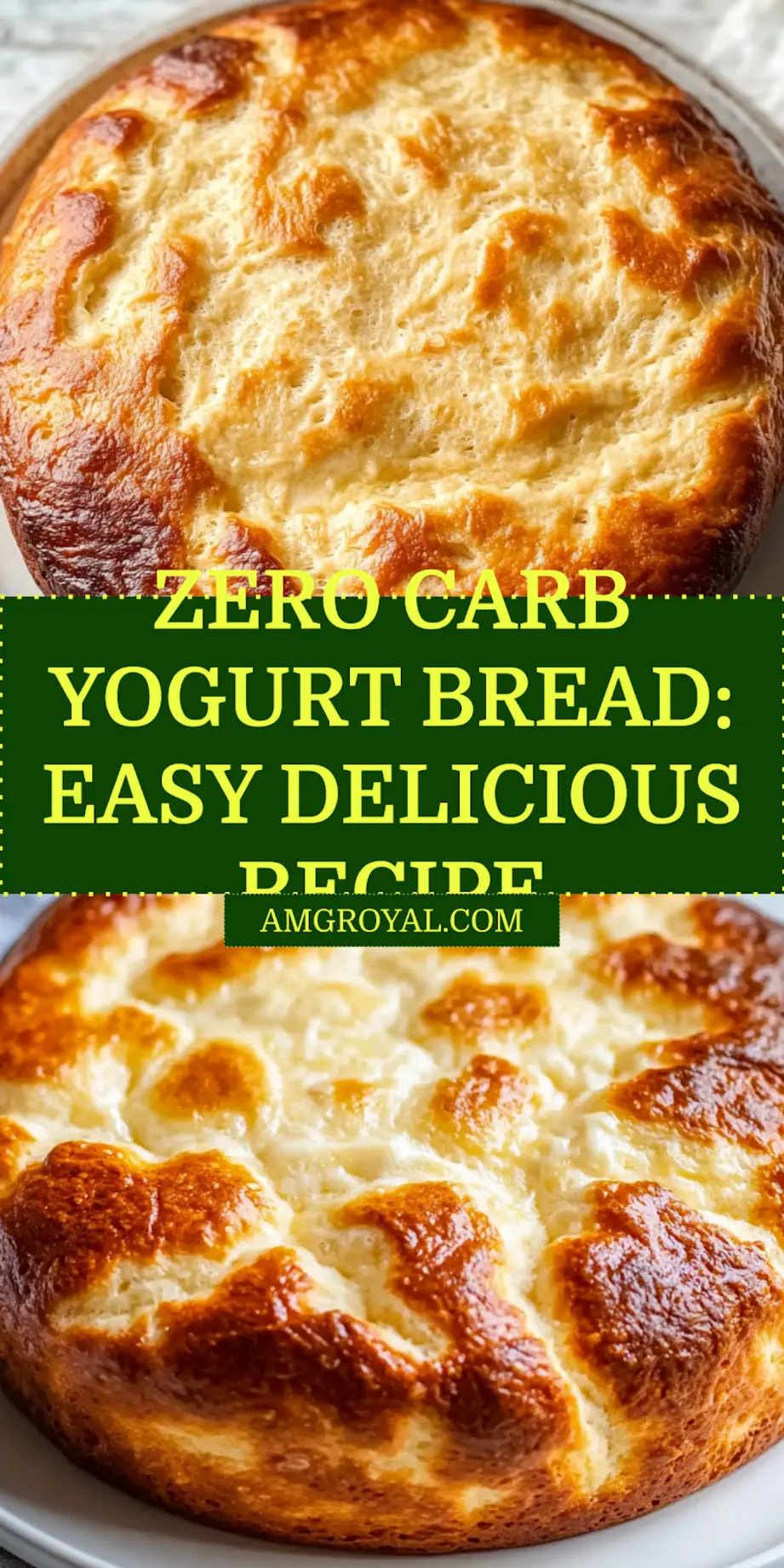 Zero Carb Yogurt Bread Recipe: Easy and Delicious Wonders 7 Finished zero carb yogurt bread loaf on a cutting board