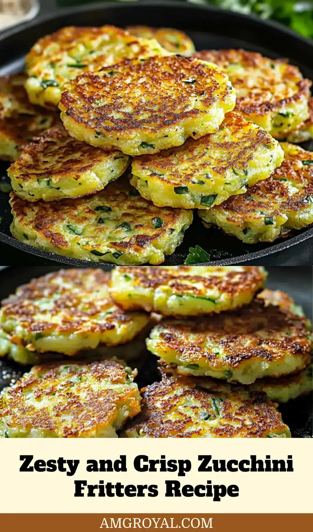 Zucchini Fritters Recipe That Are Irresistibly Delicious 7 Perfectly golden zucchini fritters fresh out of the pan