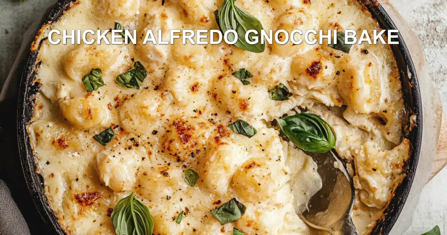 Chicken Alfredo Gnocchi Bake: Delicious Cozy Comfort