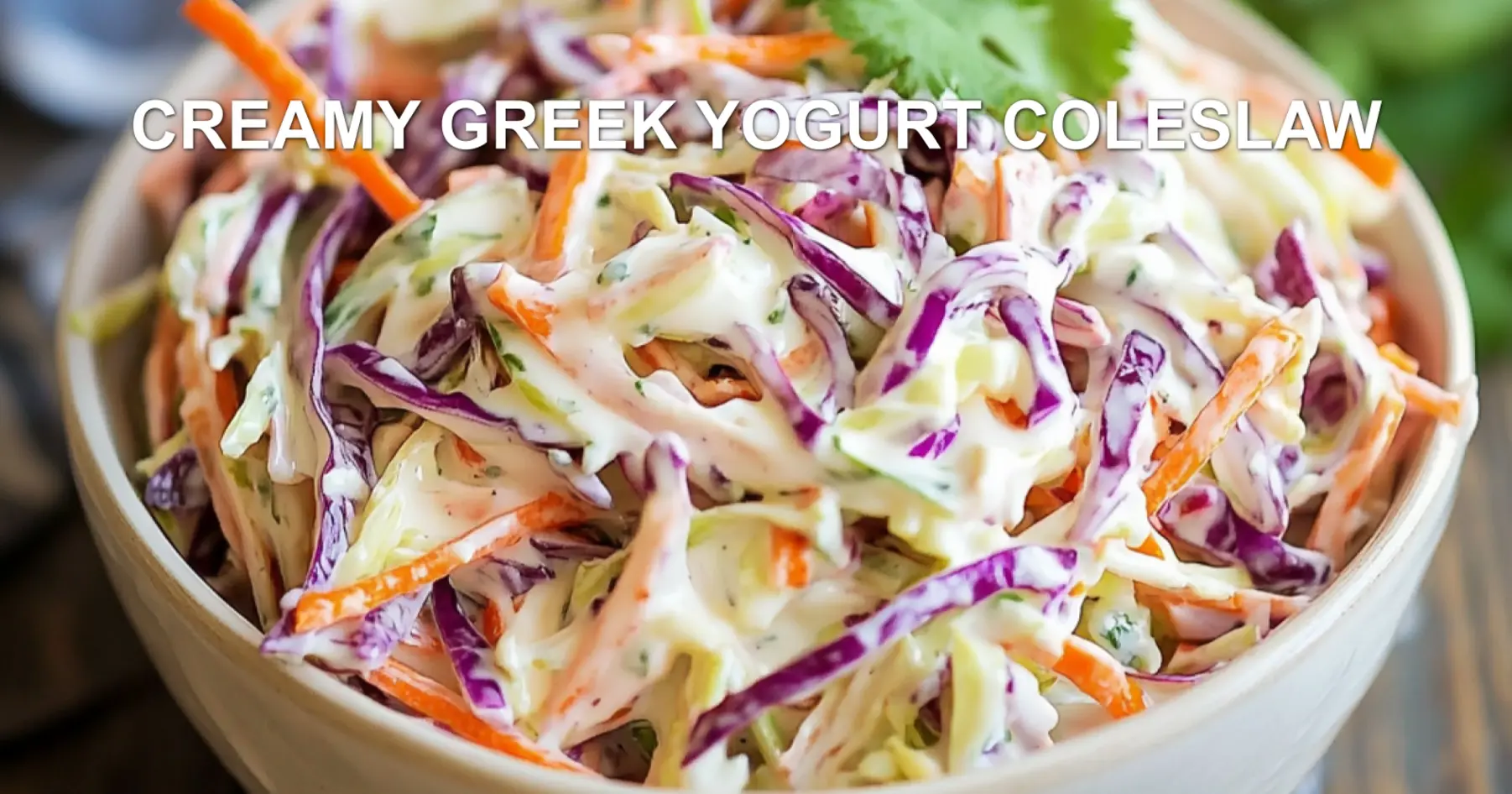 Creamy Greek Yogurt Coleslaw Recipe Easy Fresh and Delicious