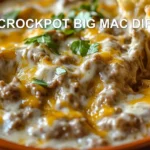 CROCKPOT BIG MAC DIP centered hero view, clean and uncluttered