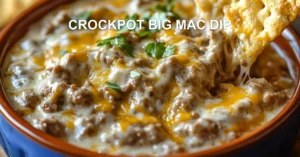 CROCKPOT BIG MAC DIP centered hero view, clean and uncluttered