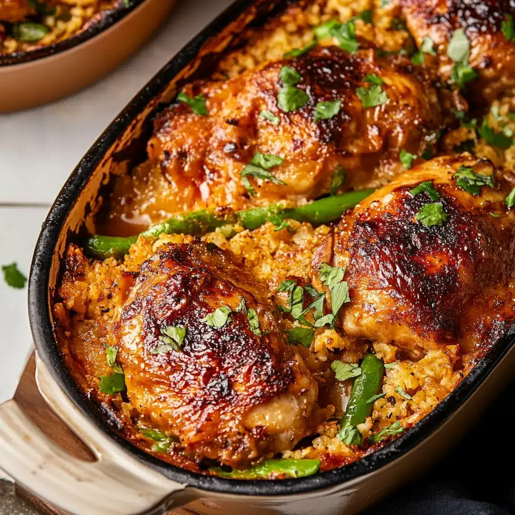 Ingredients for Cowboy Butter Chicken Bake arranged neatly on a surface