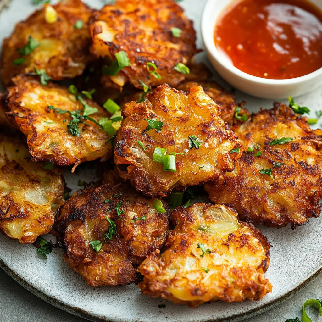 Crispy Cabbage Fritters Recipe: Delicious and Easy 6 Ingredients for crispy cabbage fritters laid out neatly