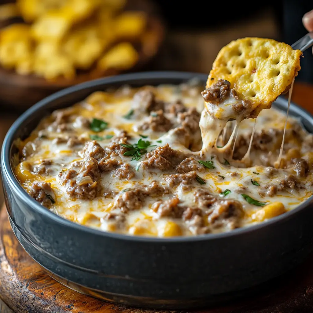 Crockpot Big Mac Dip - Irresistibly Easy and Delicious Recipe 6 Ingredients for Crockpot Big Mac Dip displayed clearly on a clean surface