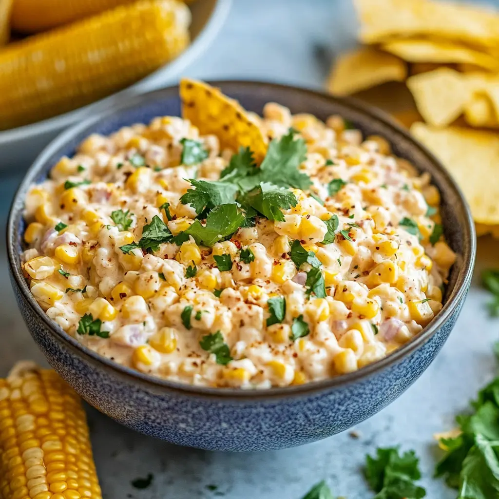 Easy traditional corn dip ingredients displayed on a clean surface