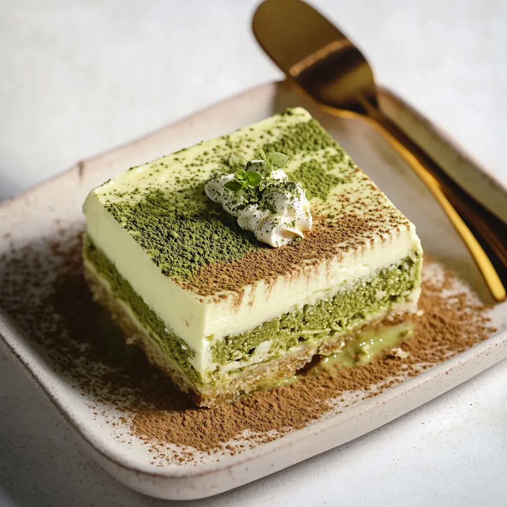 Ingredients for Matcha Tiramisu displayed neatly on a clean surface
