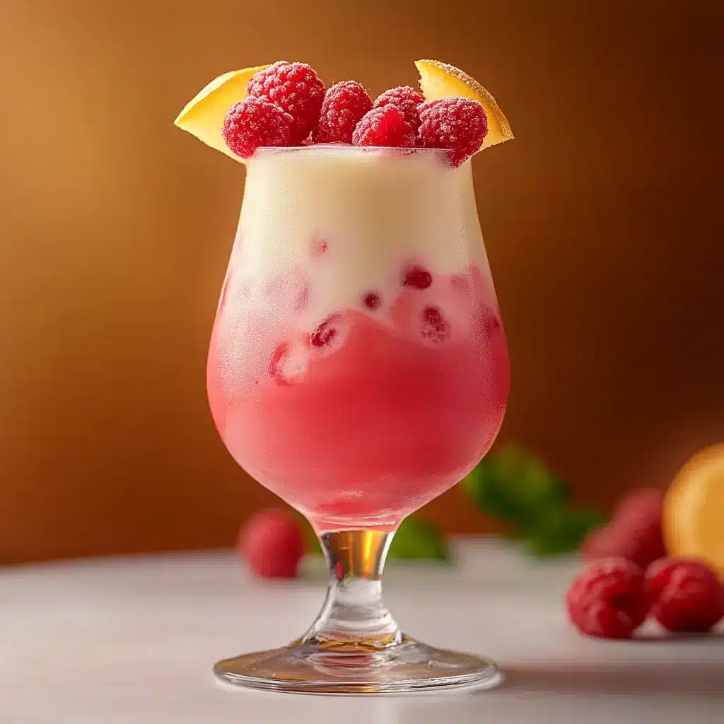 Ingredients for Raspberry Colada Twist laid out clearly