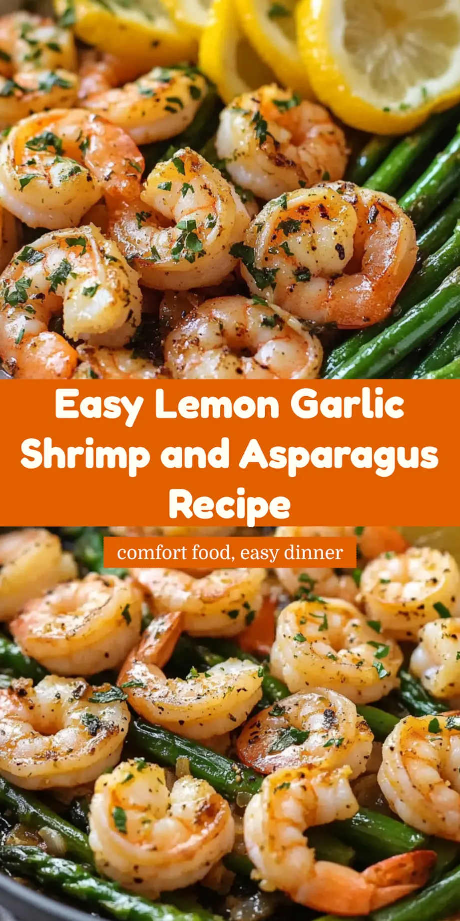 Lemon Garlic Shrimp and Asparagus: Quick and Delicious 7 Plated lemon garlic shrimp and asparagus, showcasing tender shrimp and crisp asparagus