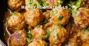 MARRY ME MEATBALLS centered hero view, clean and uncluttered