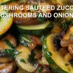 MASTERING SAUTEED ZUCCHINI MUSHROOMS AND ONIONS centered hero view, clean and uncluttered