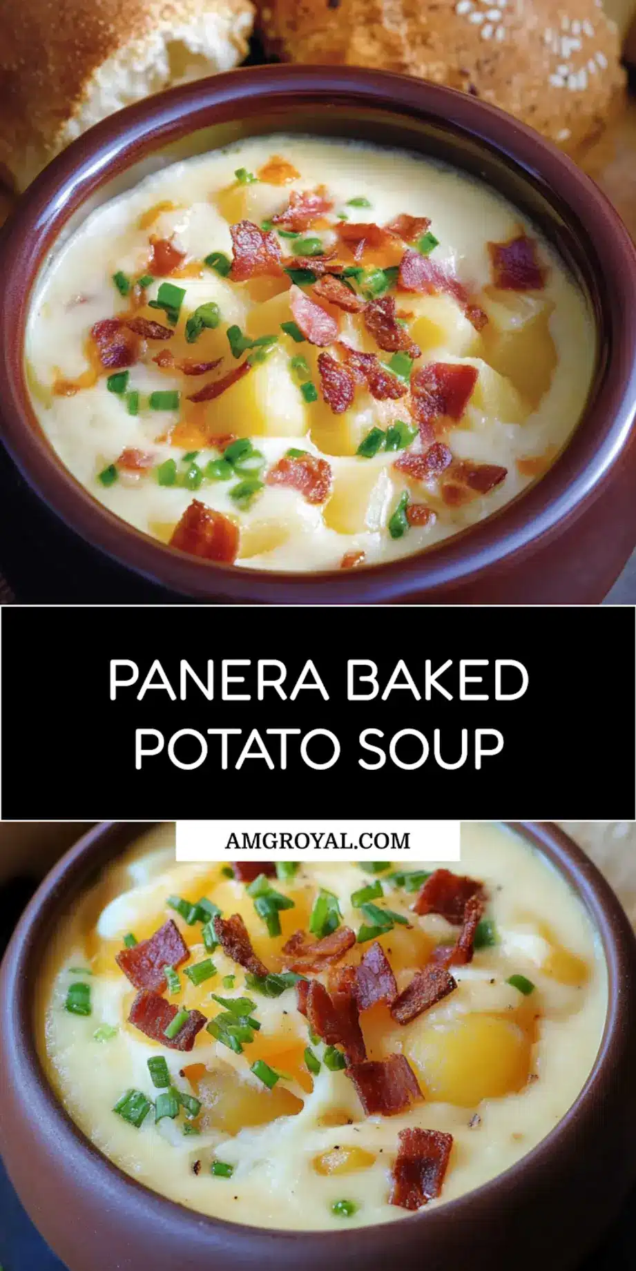 Panera Baked Potato Soup centered hero view, clean and uncluttered_pin