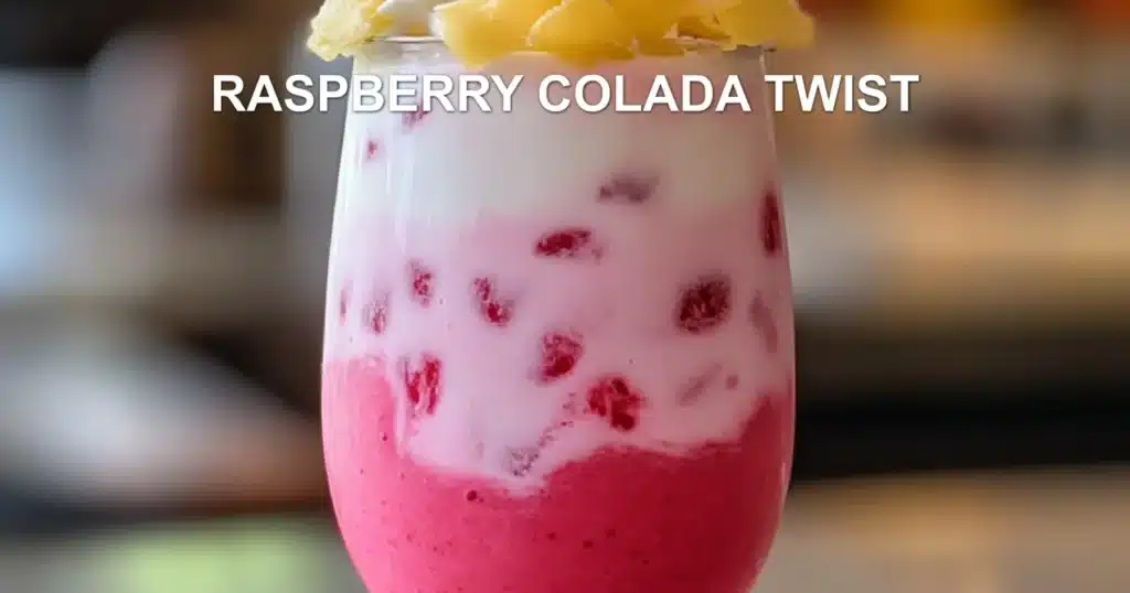RASPBERRY COLADA TWIST centered hero view, clean and uncluttered