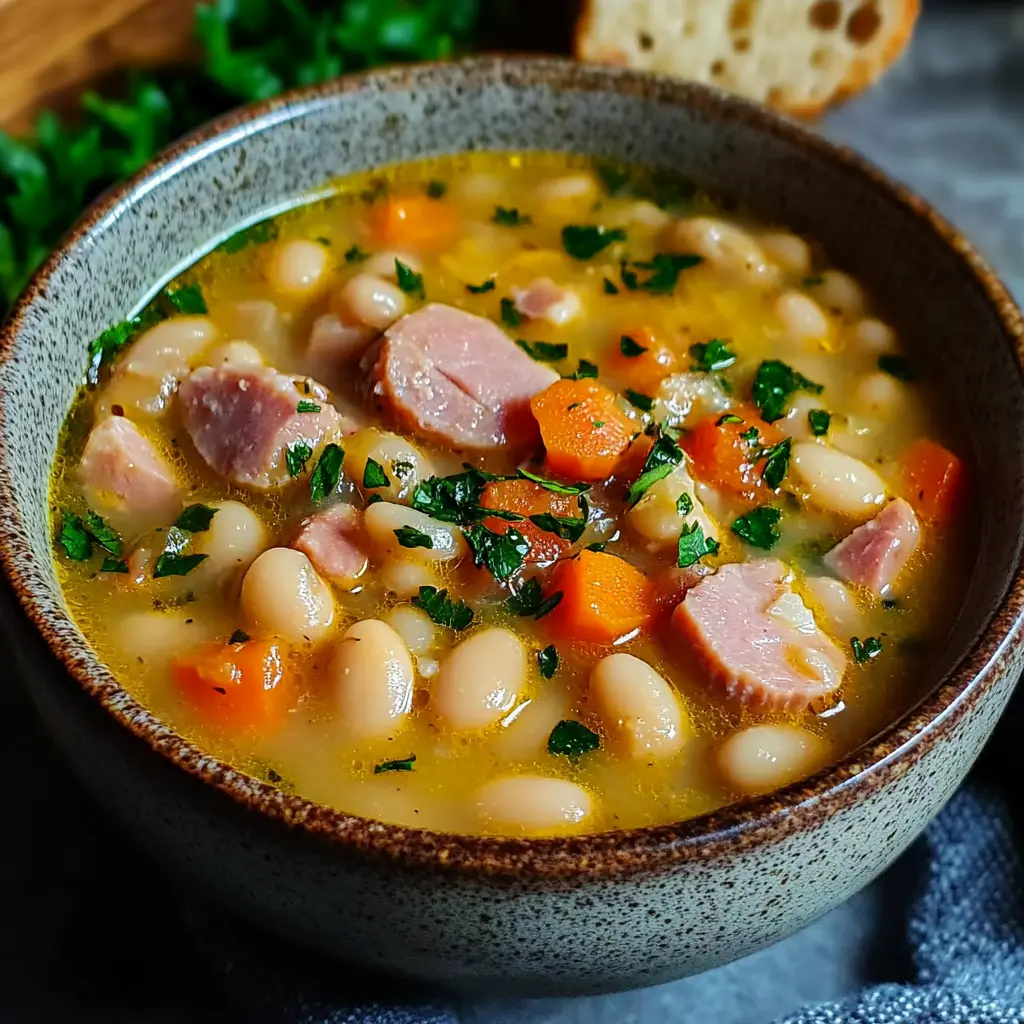 Hearty Ham and White Bean Soup