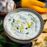 TZATZIKI SAUCE centered hero view, clean and uncluttered