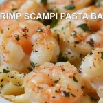 SHRIMP SCAMPI PASTA BAKE centered hero view, clean and uncluttered