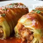 STUFFED CABBAGE ROLLS centered hero view, clean and uncluttered