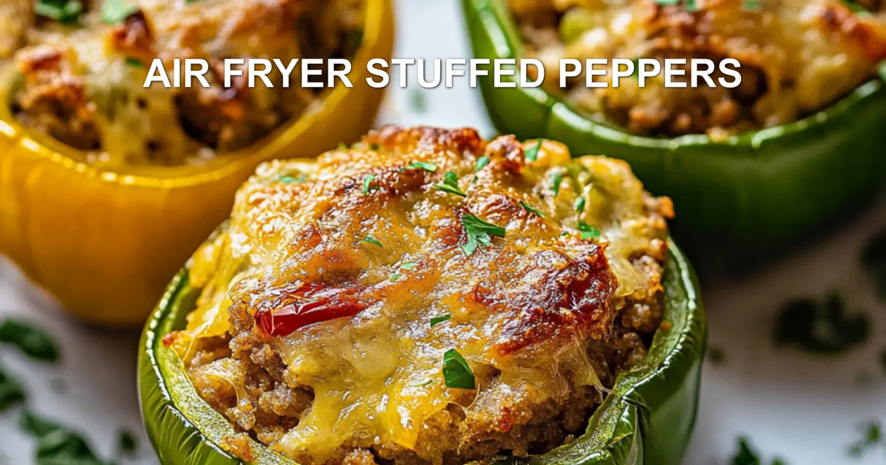 Air Fryer Stuffed Peppers Recipe Easy Delicious Dinner