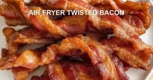 AIR FRYER TWISTED BACON centered hero view, clean and uncluttered