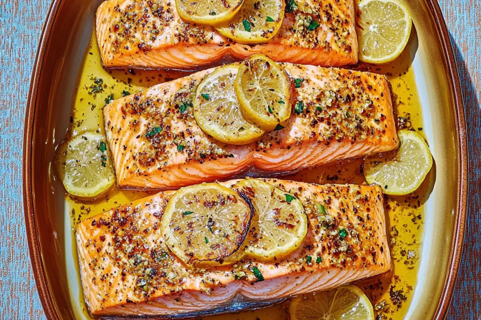 Baked Lemon Garlic Salmon Easy Weeknight Dinner