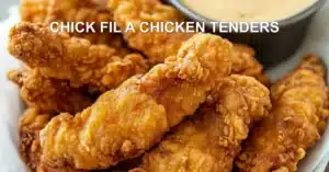 Chick Fil A Chicken Tenders Recipe: Easy Homemade Perfection CHICK FIL A CHICKEN TENDERS centered hero view, clean and uncluttered