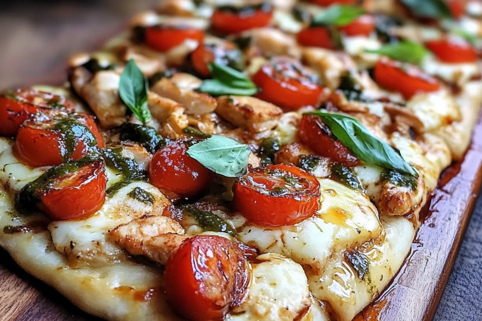 Easy Chicken Caprese Flatbread Recipe Perfect for Dinner