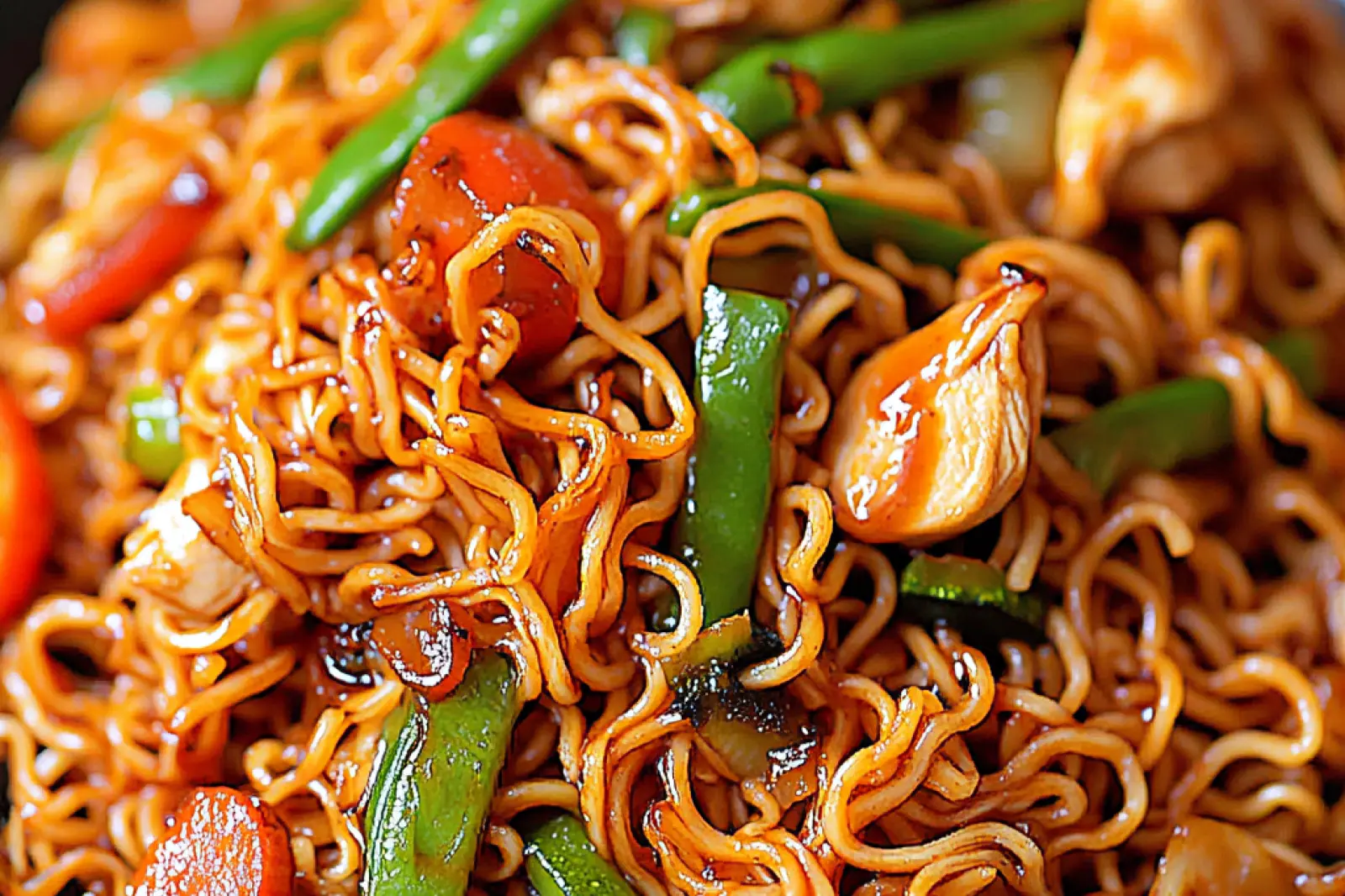 Chicken Vegetable Ramen Noodles Easy Weeknight Dinner