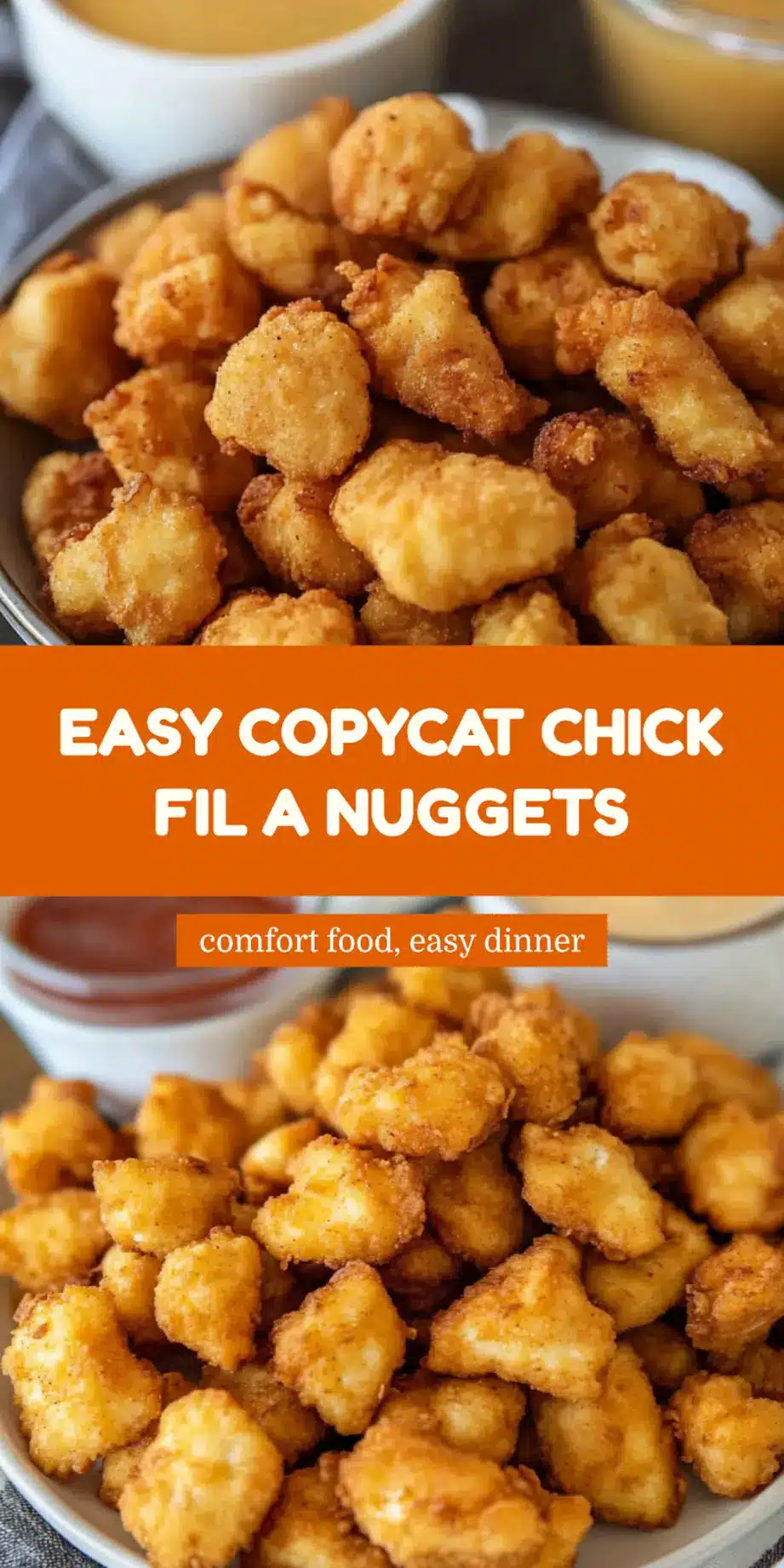 Copycat Chick Fil A Nuggets Recipe Easy Homemade Perfect 7 Copycat Chick Fil A Nuggets centered hero view, clean and uncluttered