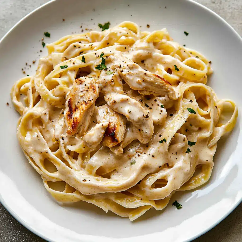 Creamy Chicken Pasta Easy Weeknight Dinner Recipe 6 Creamy Chicken Pasta centered hero view, clean and uncluttered