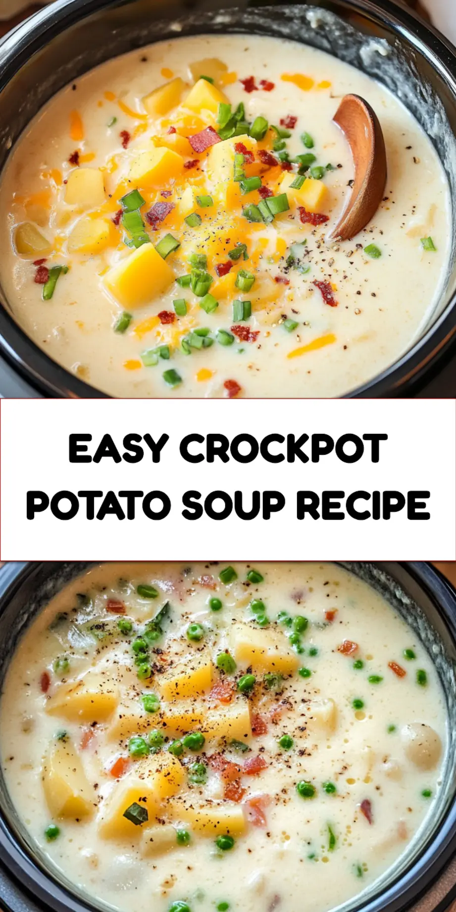 CROCKPOT POTATO SOUP centered hero view, clean and uncluttered_pin
