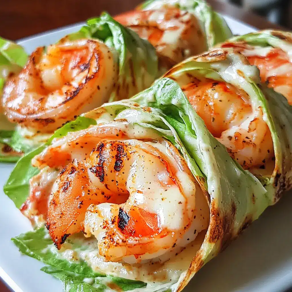 Grilled Shrimp Caesar Wraps Easy Weeknight Dinner 6 GRILLED SHRIMP CAESAR WRAPS centered hero view, clean and uncluttered