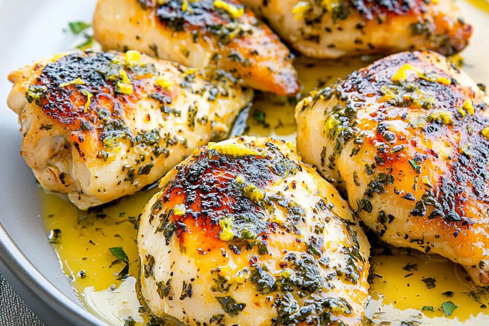Juicy Lemon Chicken Thighs Easy Weeknight Dinner