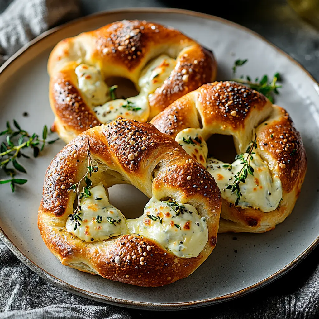 Mozzarella Stuffed Soft Pretzels Easy Recipe for Busy Nights 6 Golden mozzarella stuffed soft pretzels with melted cheese filling