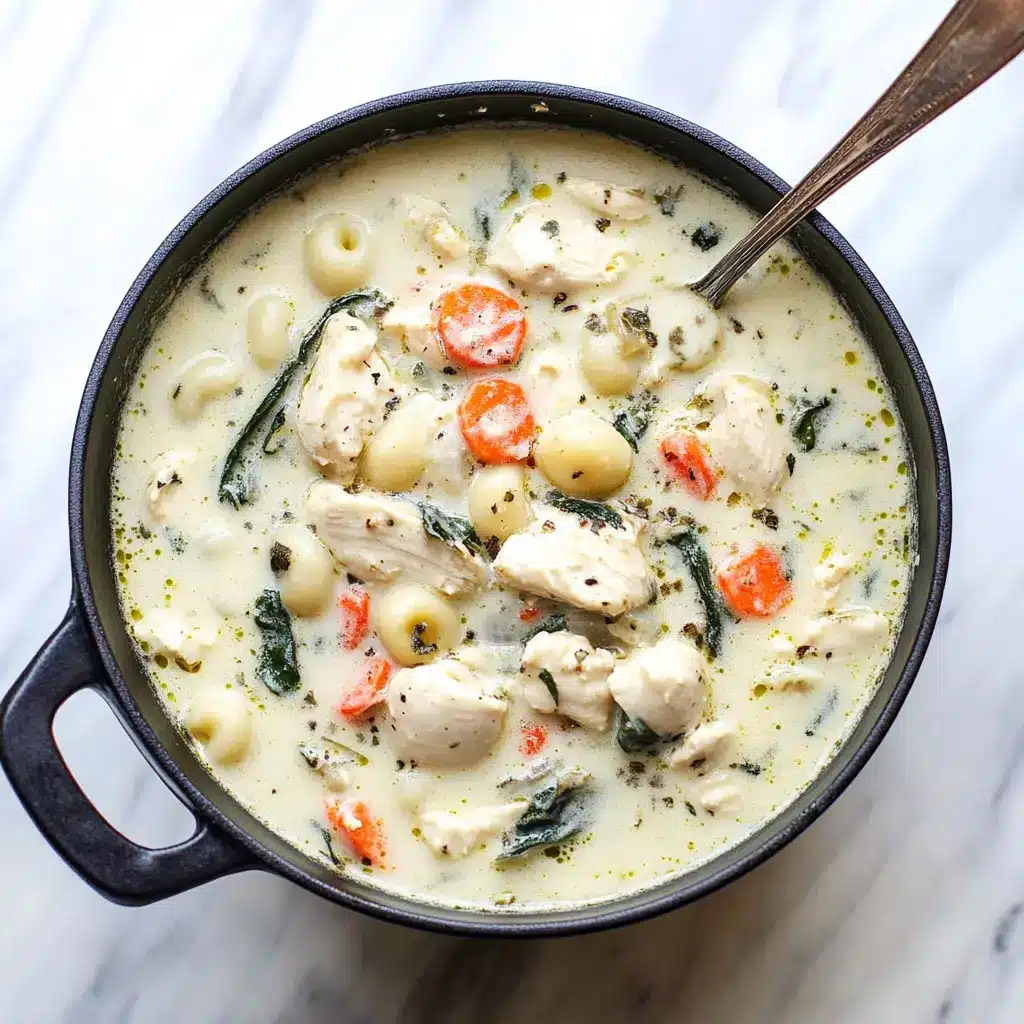 Olive Garden Chicken Gnocchi Soup Recipe Easy Cozy 6 Olive Garden Chicken Gnocchi Soup in a white bowl with fresh herbs and crusty bread