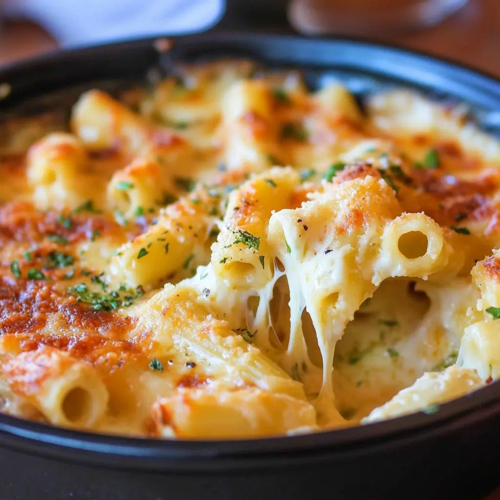OLIVE GARDEN FIVE CHEESE ZITI AL FORNO centered hero view, clean and uncluttered