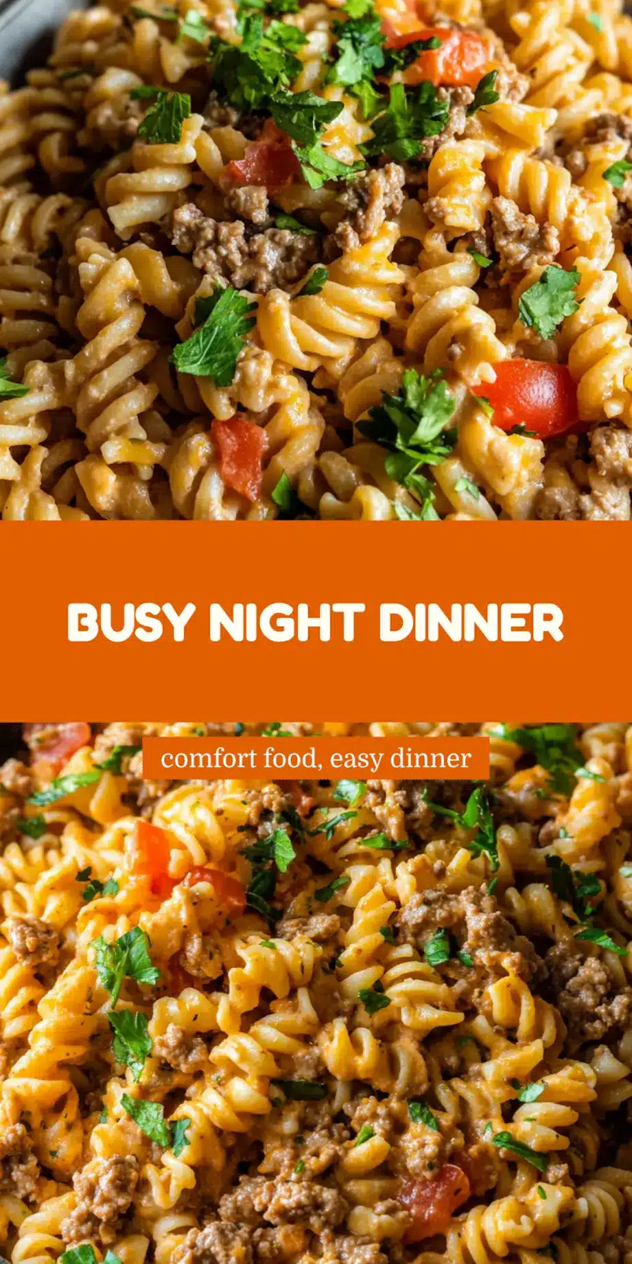 One-Pot Taco Pasta Easy Weeknight Dinner Recipe 7 ONE-POT TACO PASTA centered hero view, clean and uncluttered