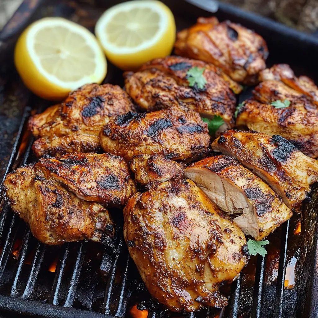 POLLO ASADO centered hero view, clean and uncluttered