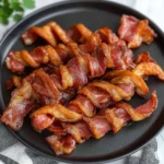 AIR FRYER TWISTED BACON centered hero view, clean and uncluttered