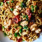 CHICKEN RAMEN centered hero view, clean and uncluttered