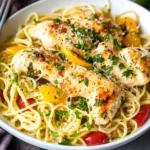 COPYCAT OLIVE GARDEN CHICKEN SCAMPI centered hero view, clean and uncluttered