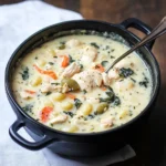 OLIVE GARDEN CHICKEN GNOCCHI SOUP centered hero view, clean and uncluttered