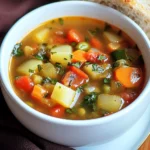 OLIVE GARDEN VEGETABLE SOUP centered hero view, clean and uncluttered