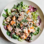 SALMON SALAD centered hero view, clean and uncluttered