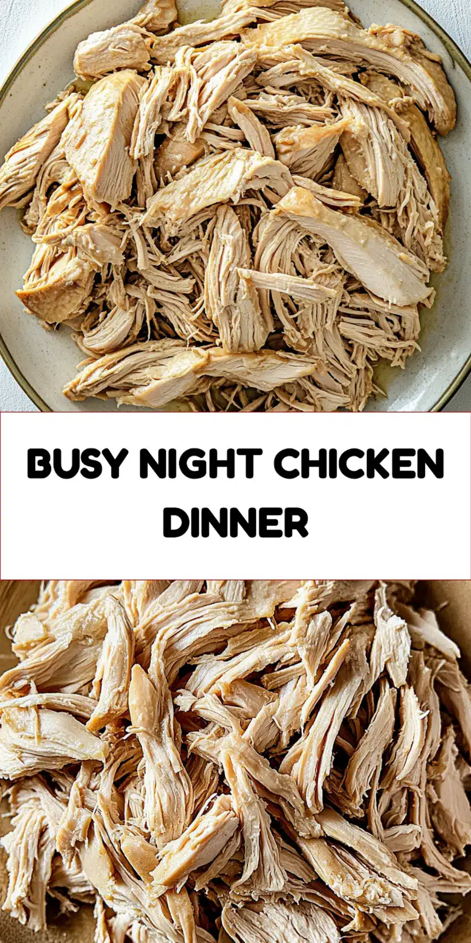 Slow Cooker Shredded Chicken Easy Weeknight Dinner 7 SLOW COOKER SHREDDED CHICKEN centered hero view, clean and uncluttered