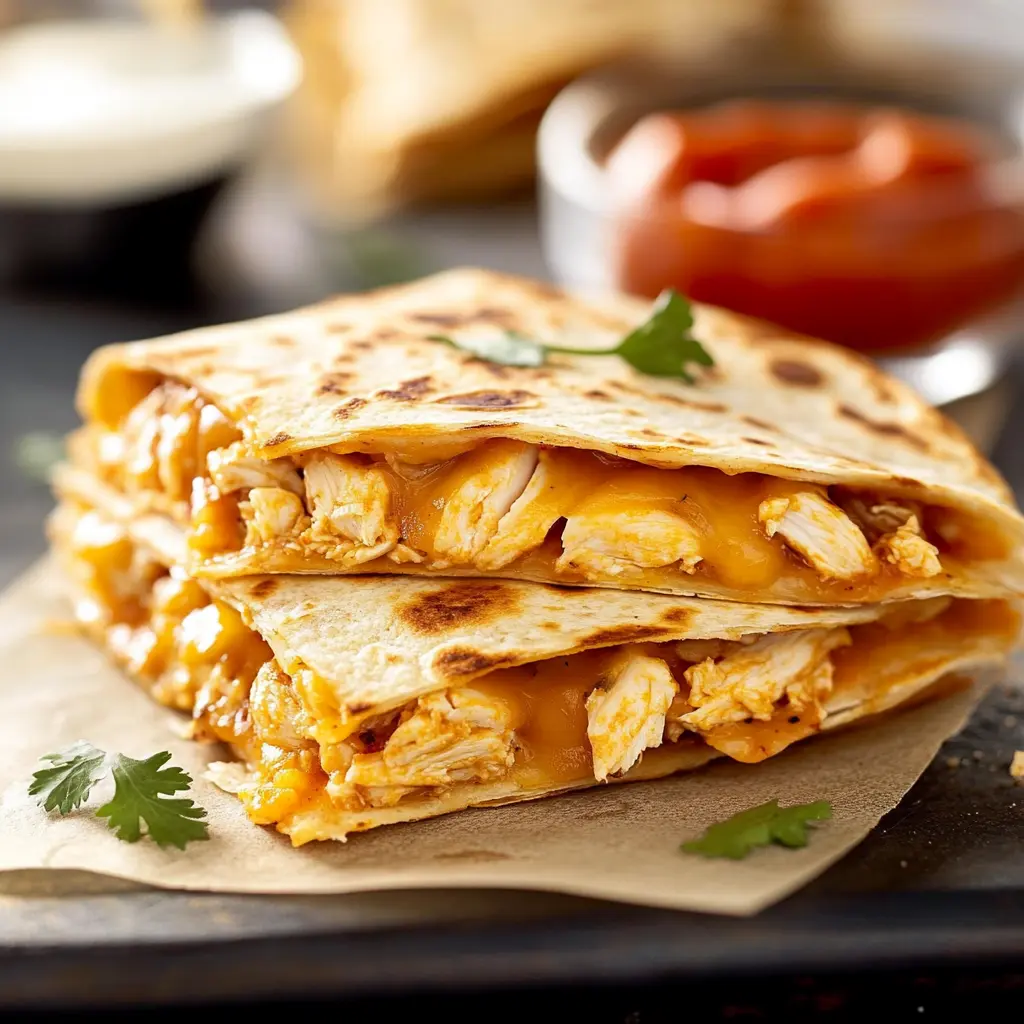 TACO BELL CHICKEN QUESADILLA centered hero view, clean and uncluttered
