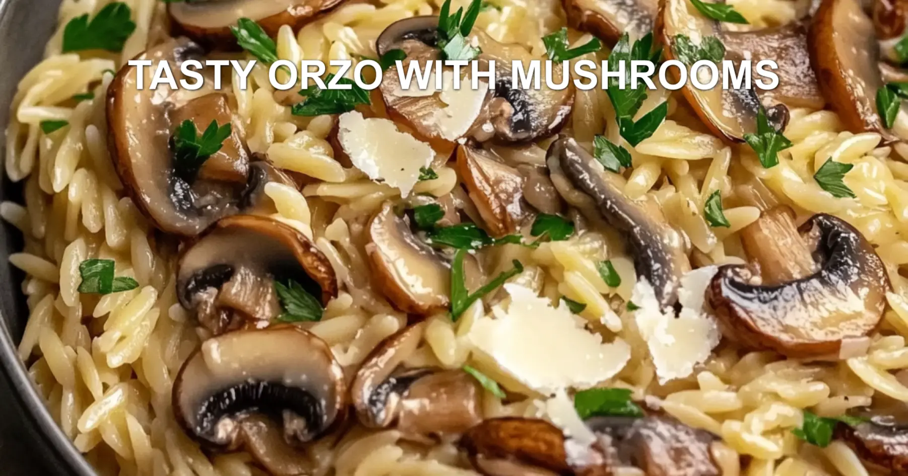 Tasty Orzo with Mushrooms Recipe Easy and Delicious