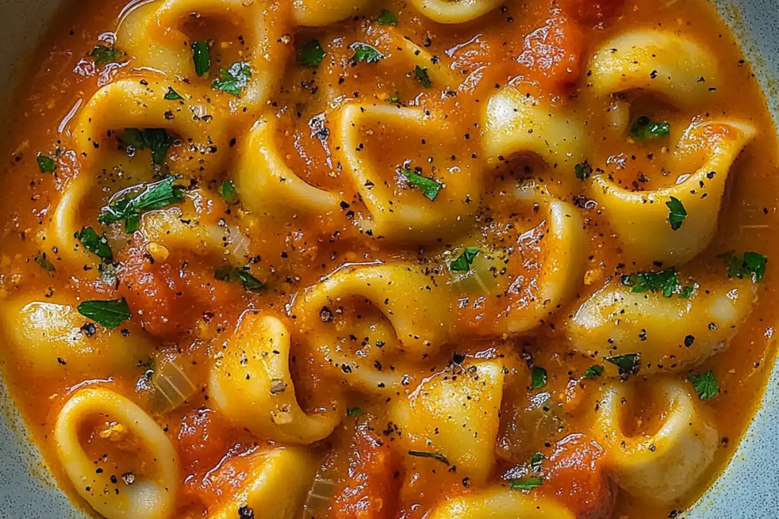 Tomato Tortellini Soup Easy Cozy Dinner Recipe