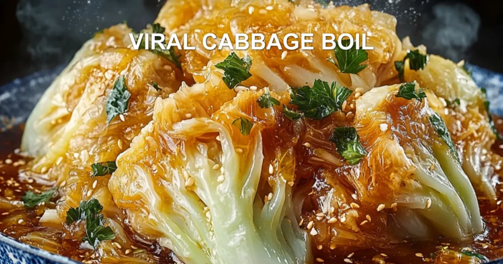 VIRAL CABBAGE BOIL centered hero view, clean and uncluttered